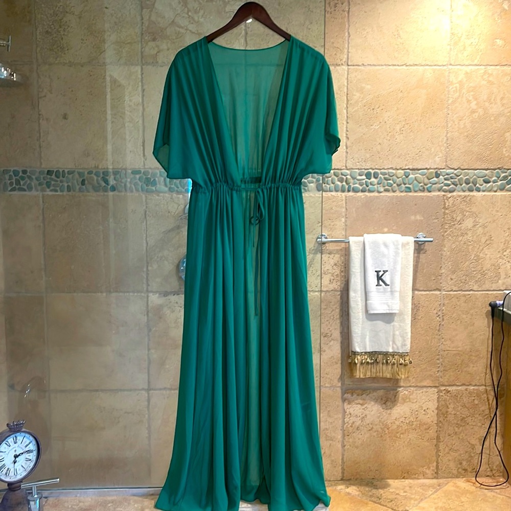 SHEIN Green Swim Coverup